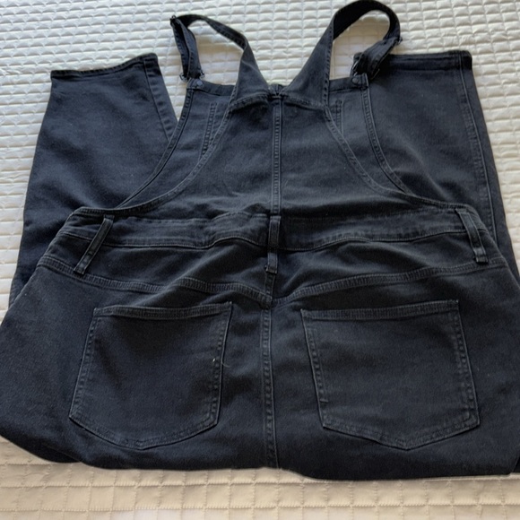 Madewell, Black Denim Overalls, size 2x - Picture 4 of 5